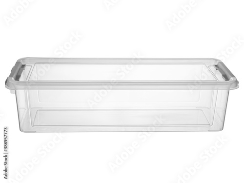 plastic transparent container with lid