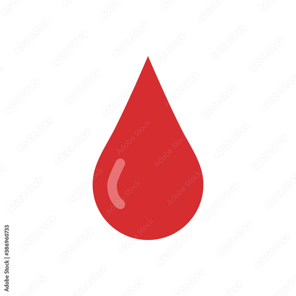 Fototapeta premium Blood Icon Color Design Vector Template Illustration