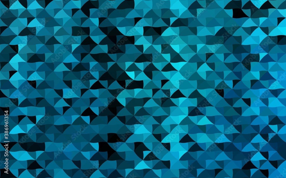 Dark BLUE vector template with crystals, triangles. Dark BLUE vector template with crystals, triangles.