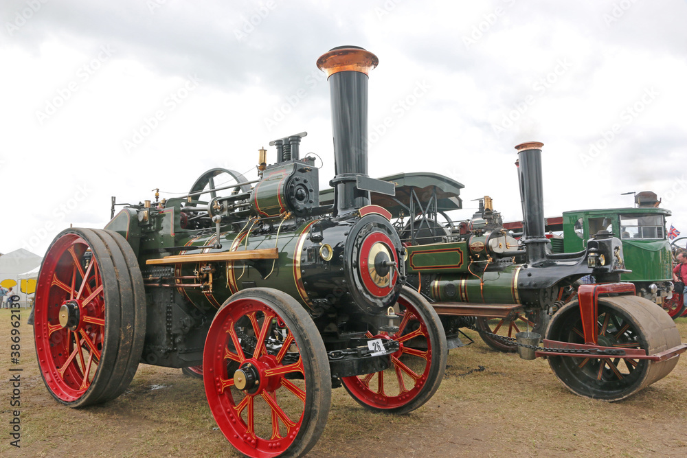 Vintage Steam traction engine	