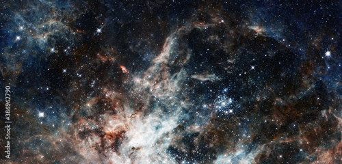 Fototapeta Naklejka Na Ścianę i Meble -  Nebula an interstellar cloud of star dust. Elements of this image furnished by NASA