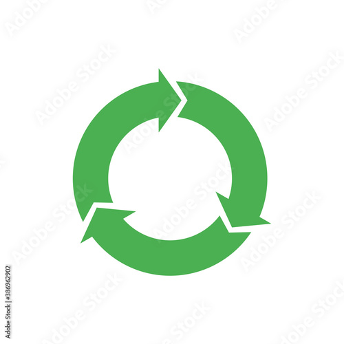 Recycle Icon Color Design Vector Template Illustration
