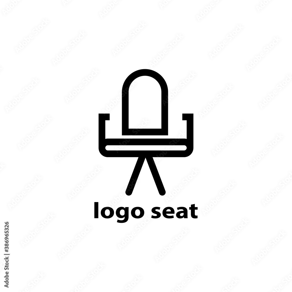 Chair, unique icon illustration, simple design vector template line Chair, unique icon illustration, simple design vector template line
