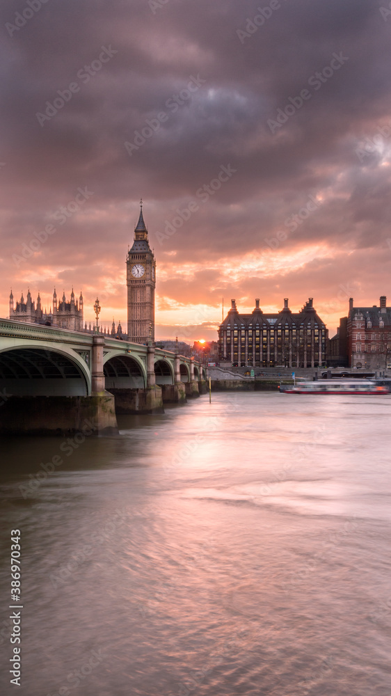The Big Ben in London and the House of Parliament