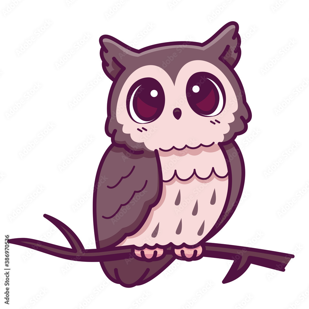 Owl Anime Logo, Icon Vector Ilustration .template. Vector. Editable. Stock  Vector - Illustration of whales, templet: 120669928