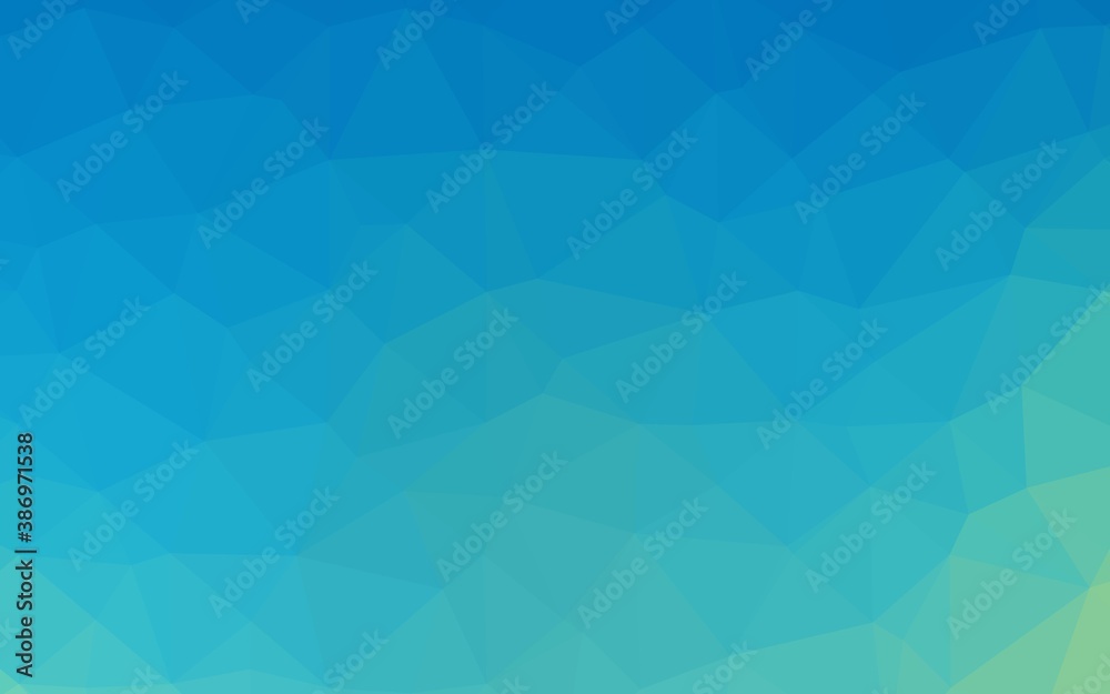 Light Blue, Green vector low poly layout.