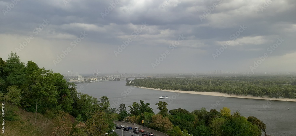 Fototapeta premium view of the river