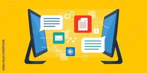 File transfer, social media and data sharing