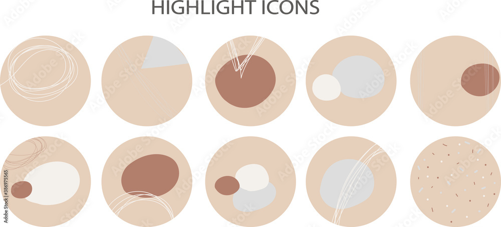 Set of vector abstract backgrounds. Suitable for social media stories, highlights. Doodle style. Set of vector abstract backgrounds. Suitable for social media stories, highlights. Doodle style.