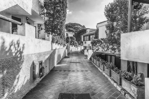 The scenic village of Poltu Quatu,Sardinia, Italy photo