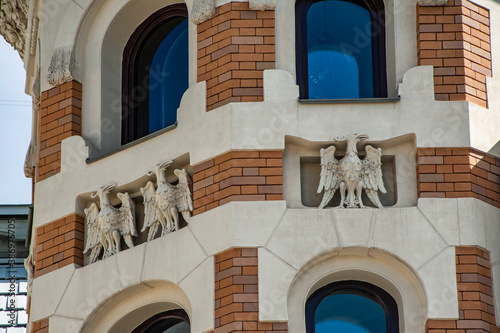 In 1901, architect Lev Kekushev built a mansion for his family. This monument of early Moscow Art Nouveau is considered a striking landmark of the capital.     photo