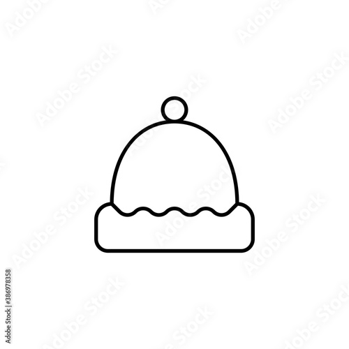 sauna hat icon element of bathhouse icon for mobile concept and web apps. Thin line sauna hat icon can be used for web and mobile. Premium icon on white background