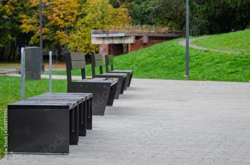 bench in autumn park