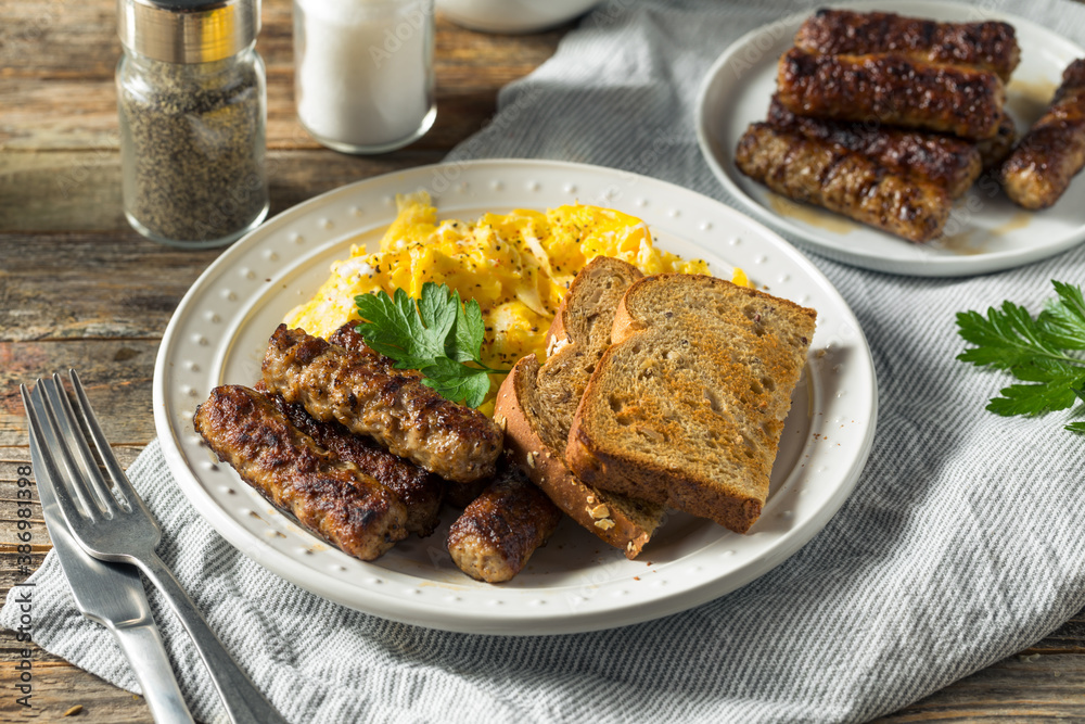 Greasy Cooked Pork Breakfast Sausage Greasy Cooked Pork Breakfast Sausage