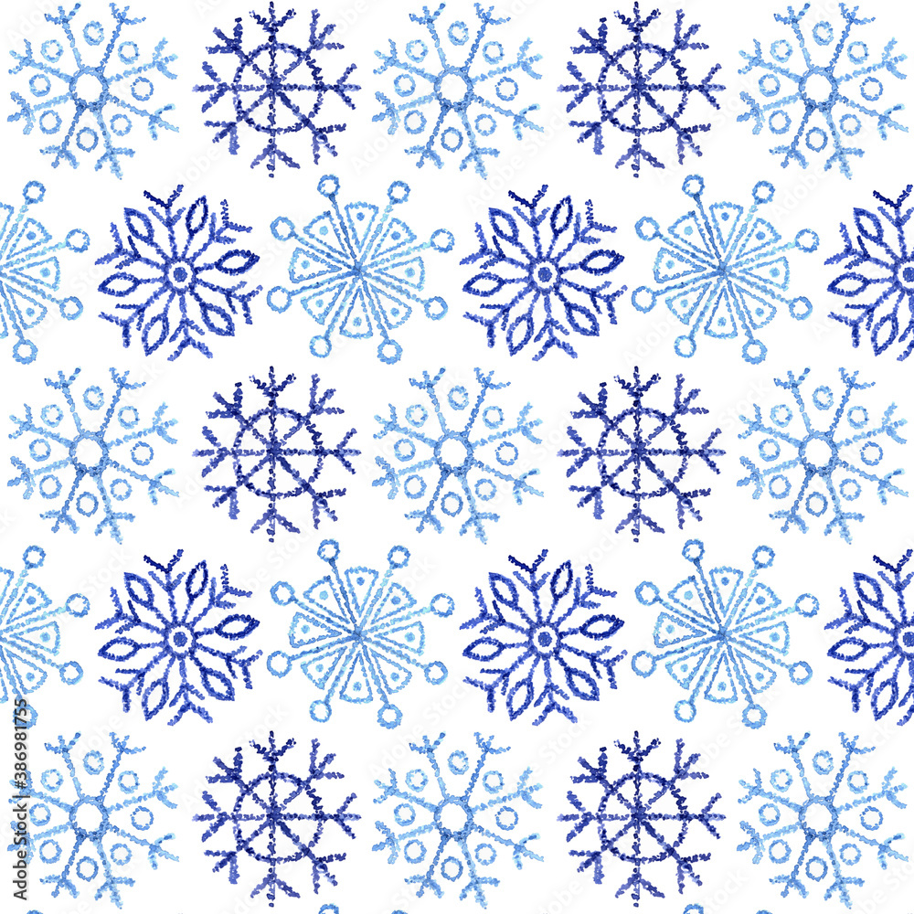 Pattern with snowflakes Pattern with snowflakes