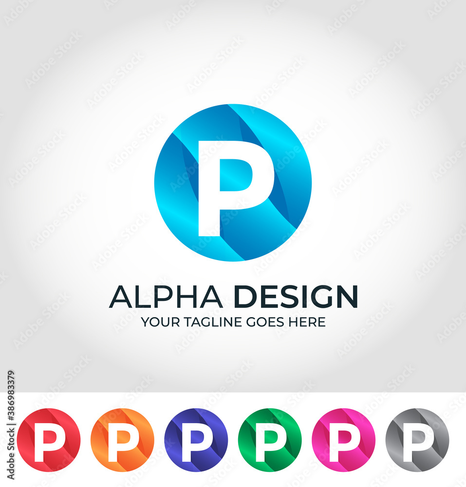 P Alphabet Creative Logo Design Concept P Alphabet Creative Logo Design Concept