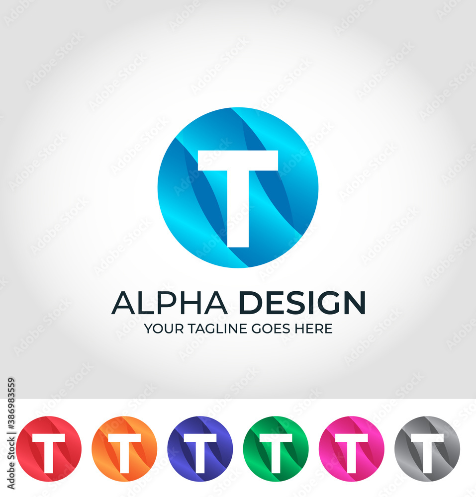 T Alphabet Creative Logo Design Concept T Alphabet Creative Logo Design Concept
