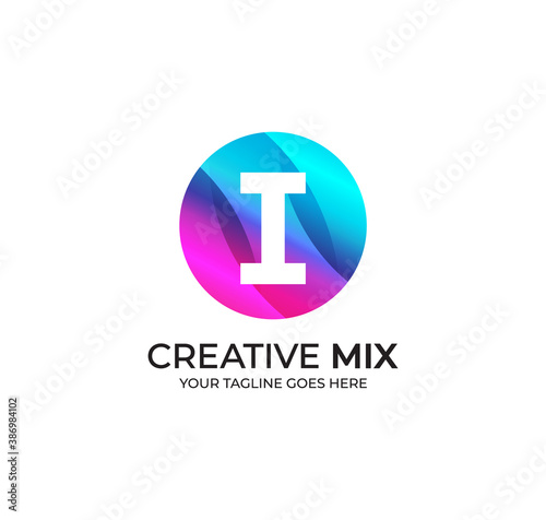 Free Download I Alphabet Colorfull Logo Design Concept - GFXLoad