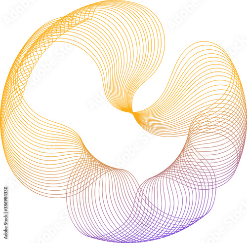 Vector Guilloche elements for certificate or diploma and currency design