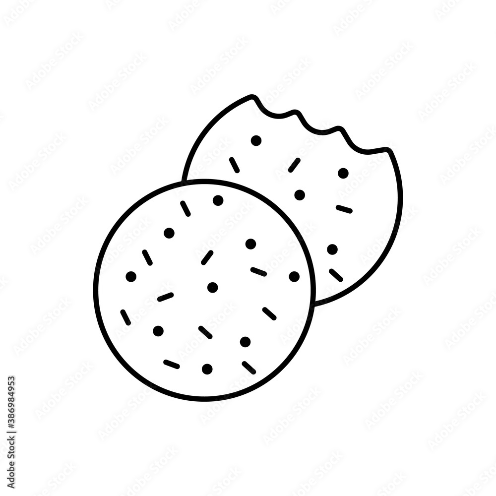 cookies icon element of bakery icon for mobile concept and web apps. Thin line cookies icon can be used for web and mobile. Premium icon on white background cookies icon element of bakery icon for mobile concept and web apps. Thin line cookies icon can be used for web and mobile. Premium icon on white background