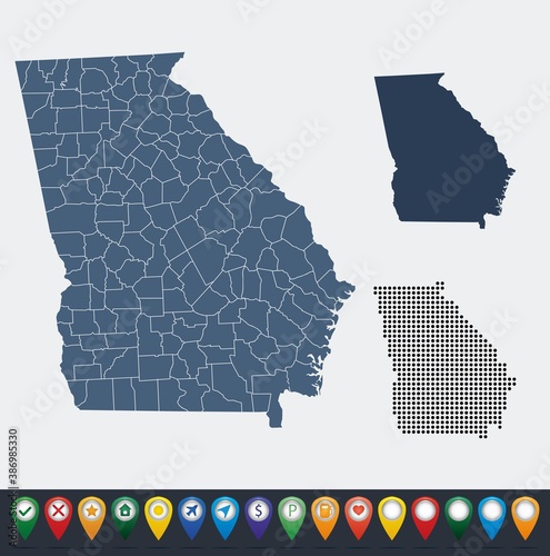 Set maps of Georgia state