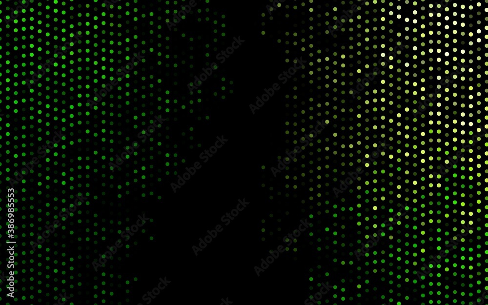Dark Green vector layout with circle shapes. Dark Green vector layout with circle shapes.