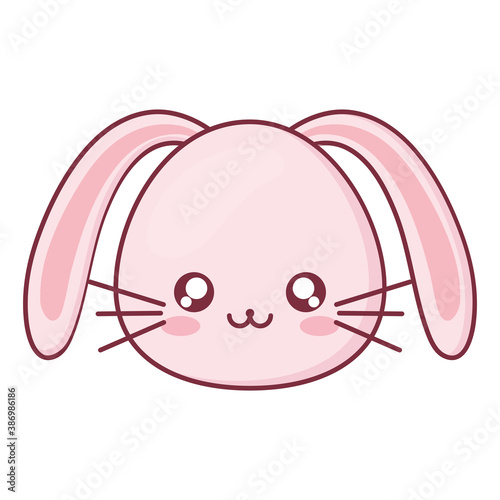 Kawaii rabbit animal cartoon vector design