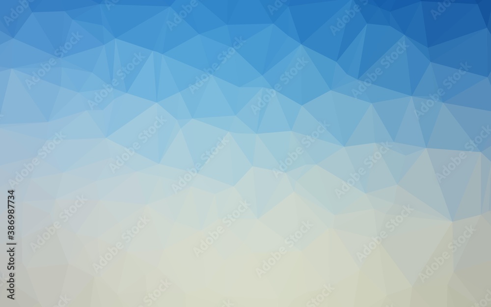 Light Blue, Yellow vector abstract mosaic pattern.