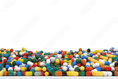 3d Colorful Capsules Array
