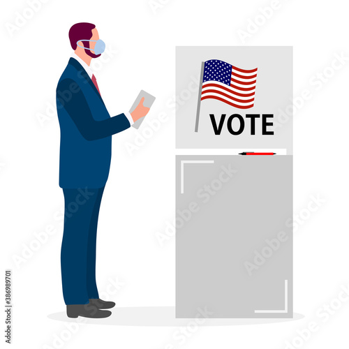 Vote Vector People Presidential Election Campaign