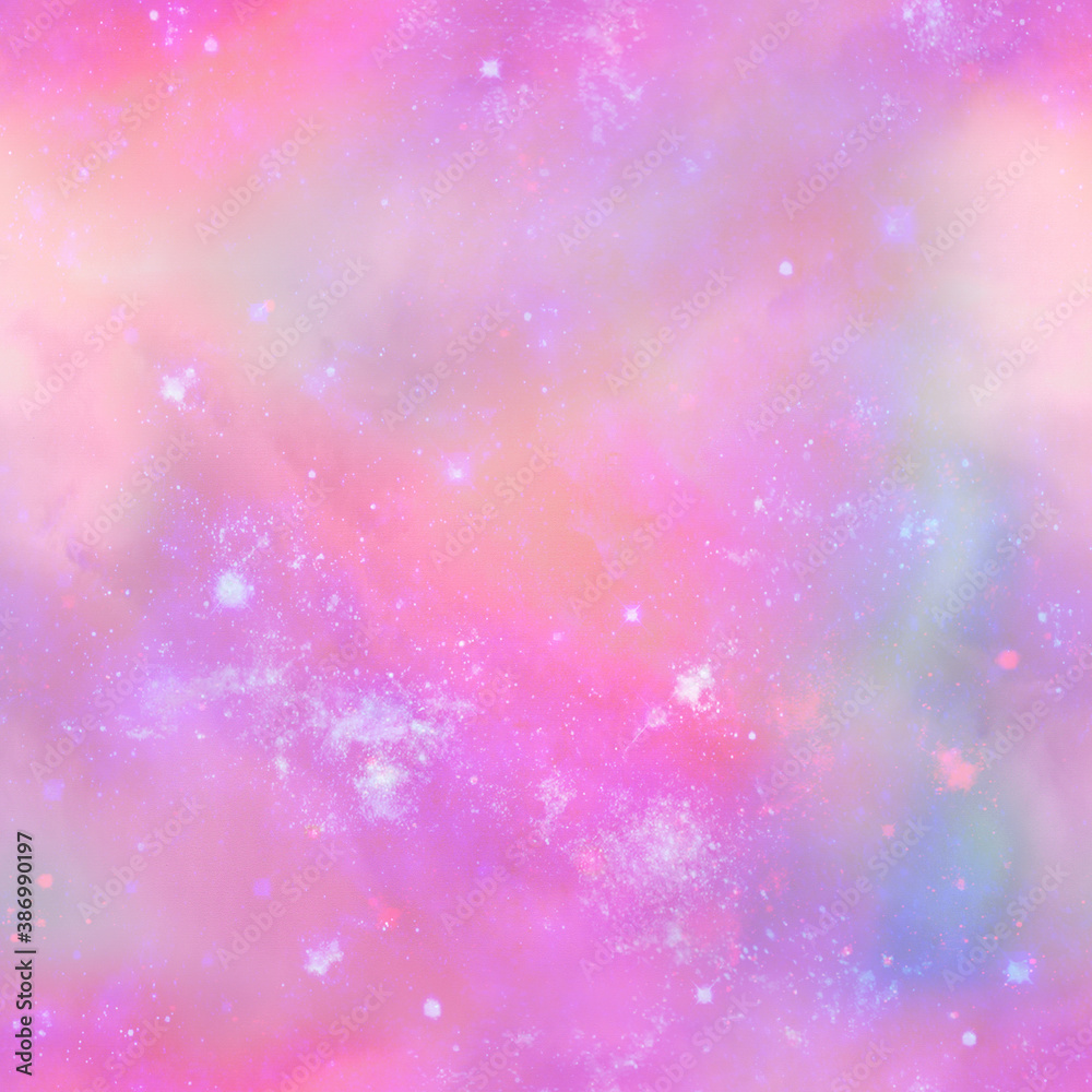 Galaxy Sky Seamless Pattern 