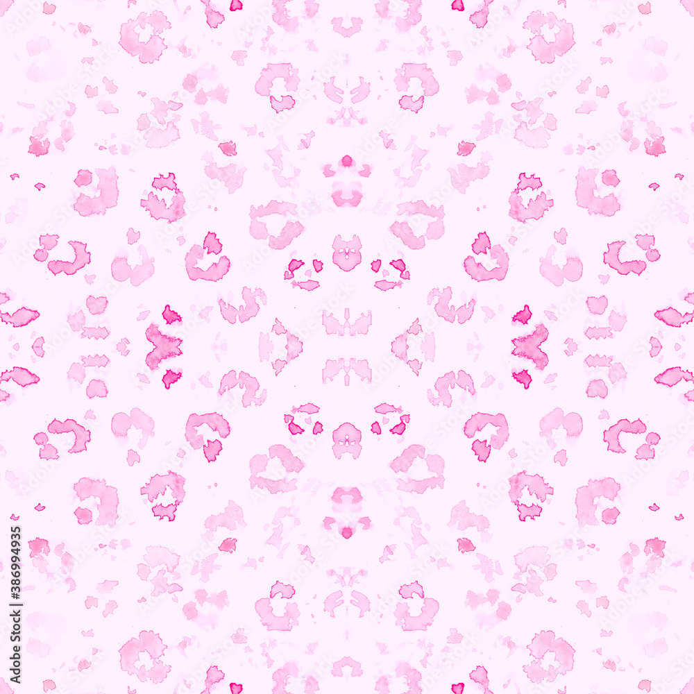 Pink Leopard Pattern. Elegant Giraffe Art 