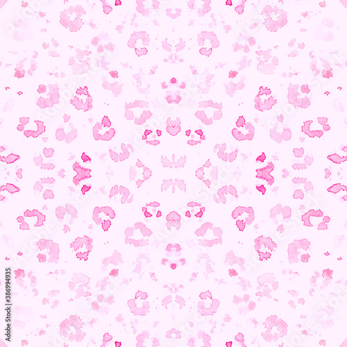 Pink Leopard Pattern. Elegant Giraffe Art 