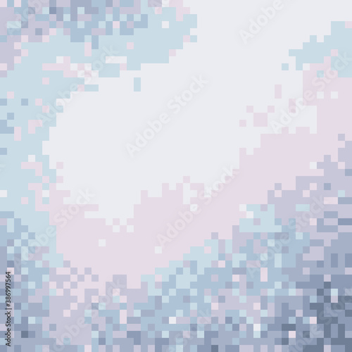Beautiful backdrop. Pink and blue pixel art.