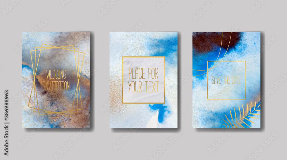 Fototapeta premium liquid marble with gold. flyer, business card, flyer, brochure, poster, for printing. trend vector