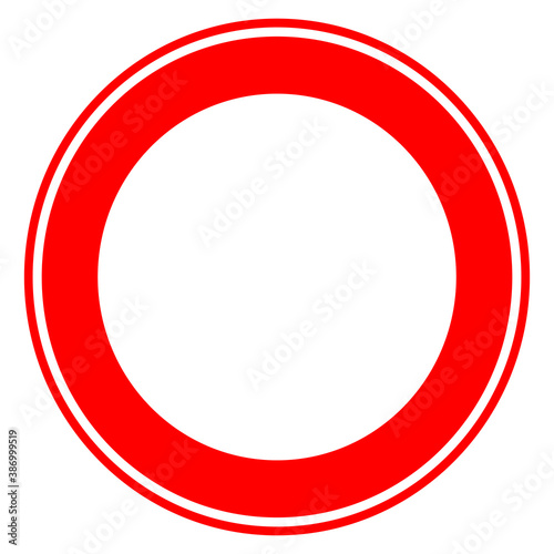 Traffic, road sign. road sign closed to vehicle traffic.  road closed to traffic