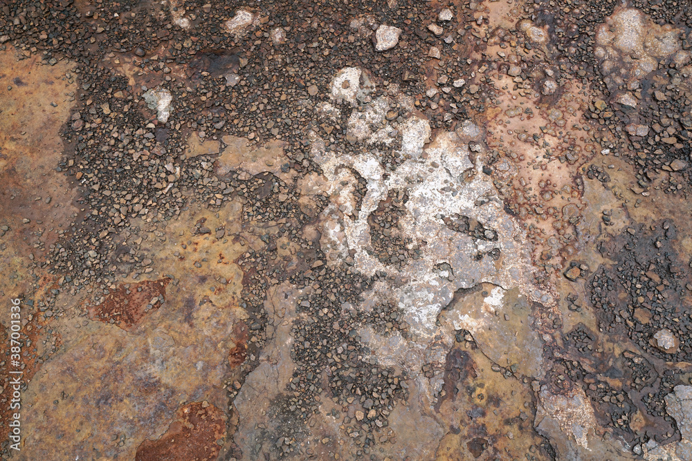 Aged Grunge ,Rough and Rusty Texture and Surface of Steel or Zinc on Ground Aged Grunge ,Rough and Rusty Texture and Surface of Steel or Zinc on Ground
