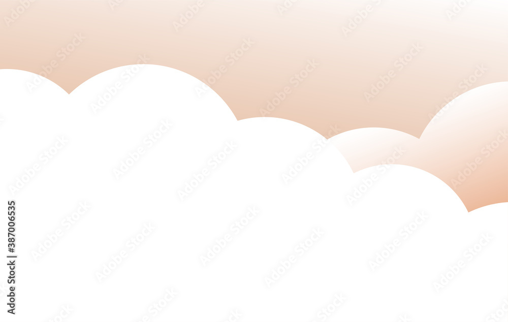 Background with cloudy sky. Banner template with free space. Vector cartoon illustration. Background with cloudy sky. Banner template with free space. Vector cartoon illustration.