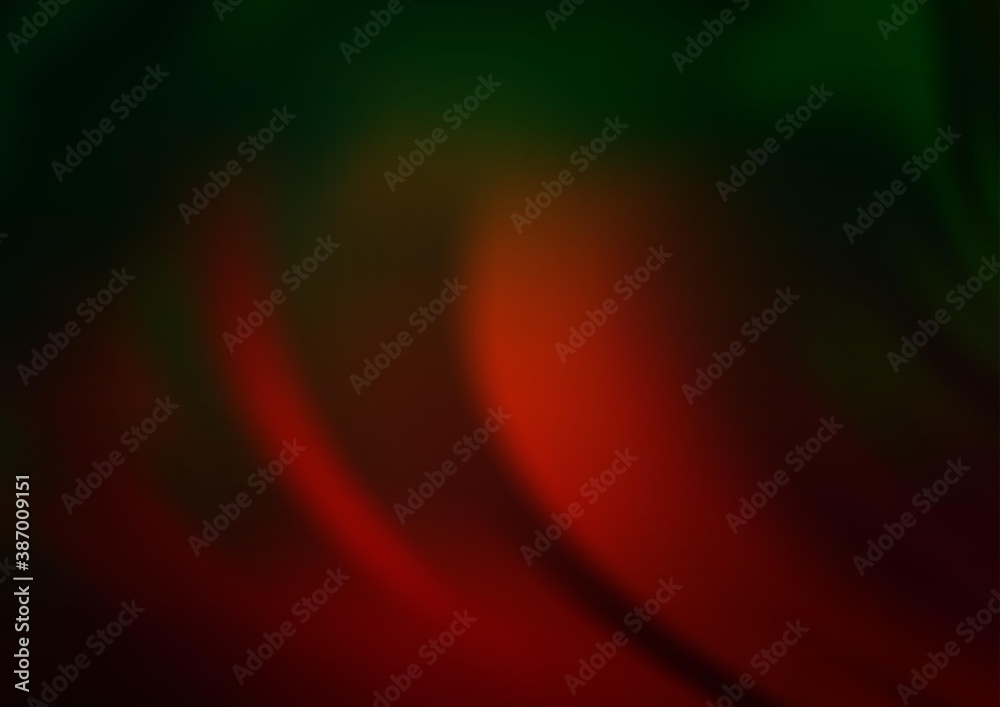 Dark Green, Red vector abstract blurred template. Dark Green, Red vector abstract blurred template.