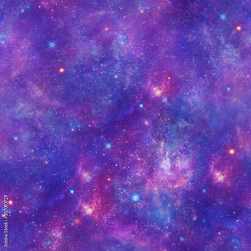 Galaxy Sky Seamless Pattern 