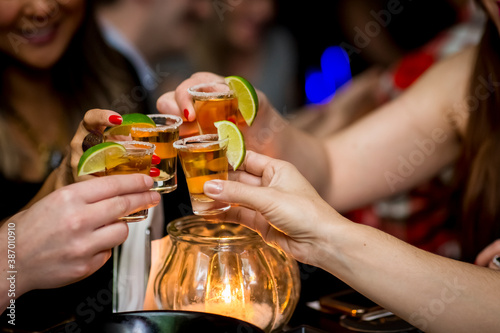 Fotografie, Obraz toast with tequila
