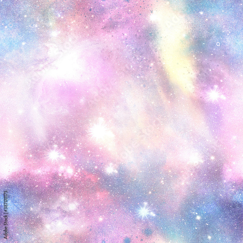 Galaxy Fantasy Unicorn Pattern