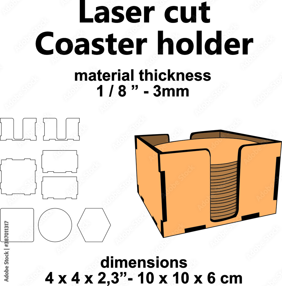 Coaster holder laser cutting pattern laser cutting design laser cut ...