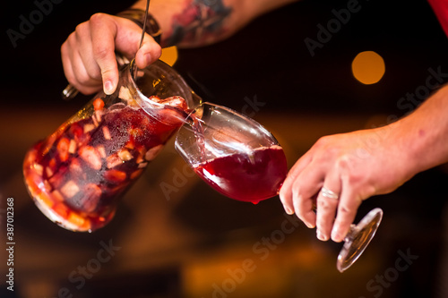 Papier peint Sangria drink pitcher