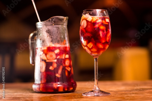 Sangria drink pitcher