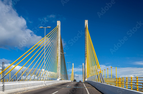 Cable-stayed bridge over the Potengi River, Natal, Rio Grande do Norte - RN - Brasil