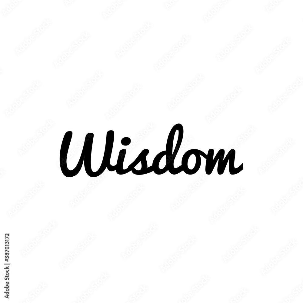 ''Wisdom'' Word Illustration