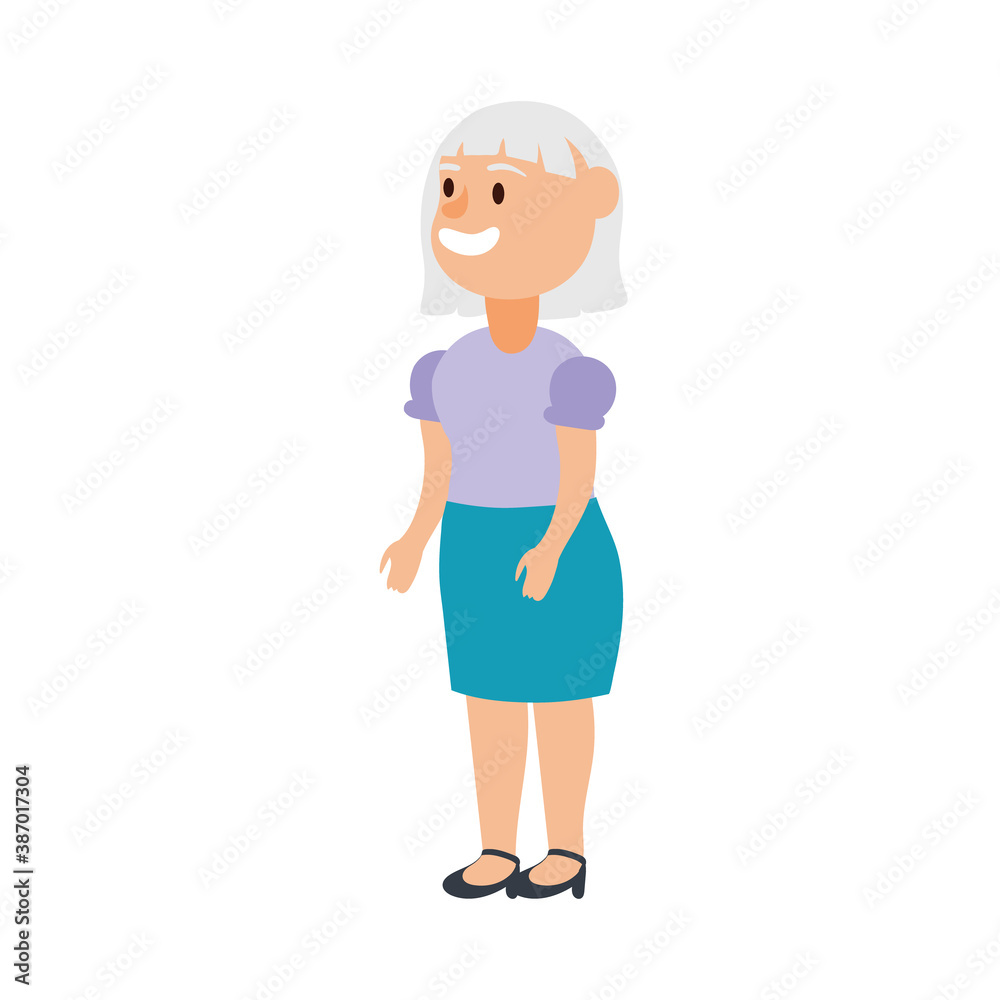 old woman person avatar character