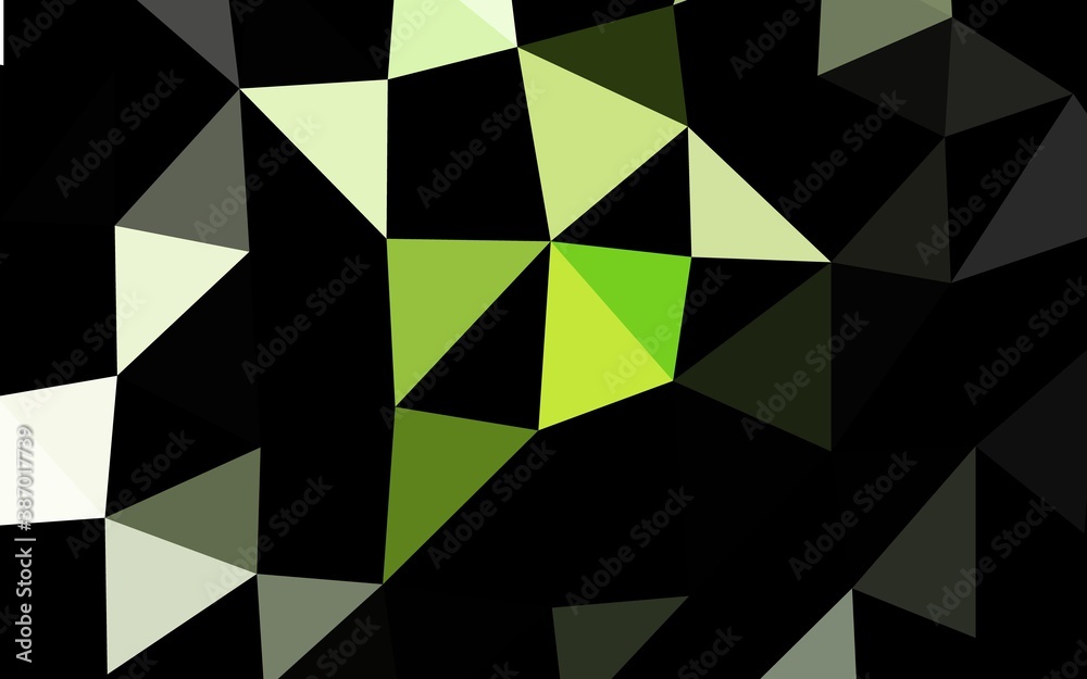 Light Green vector abstract polygonal layout. Light Green vector abstract polygonal layout.