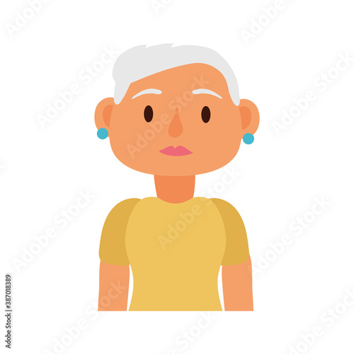 old woman person avatar character